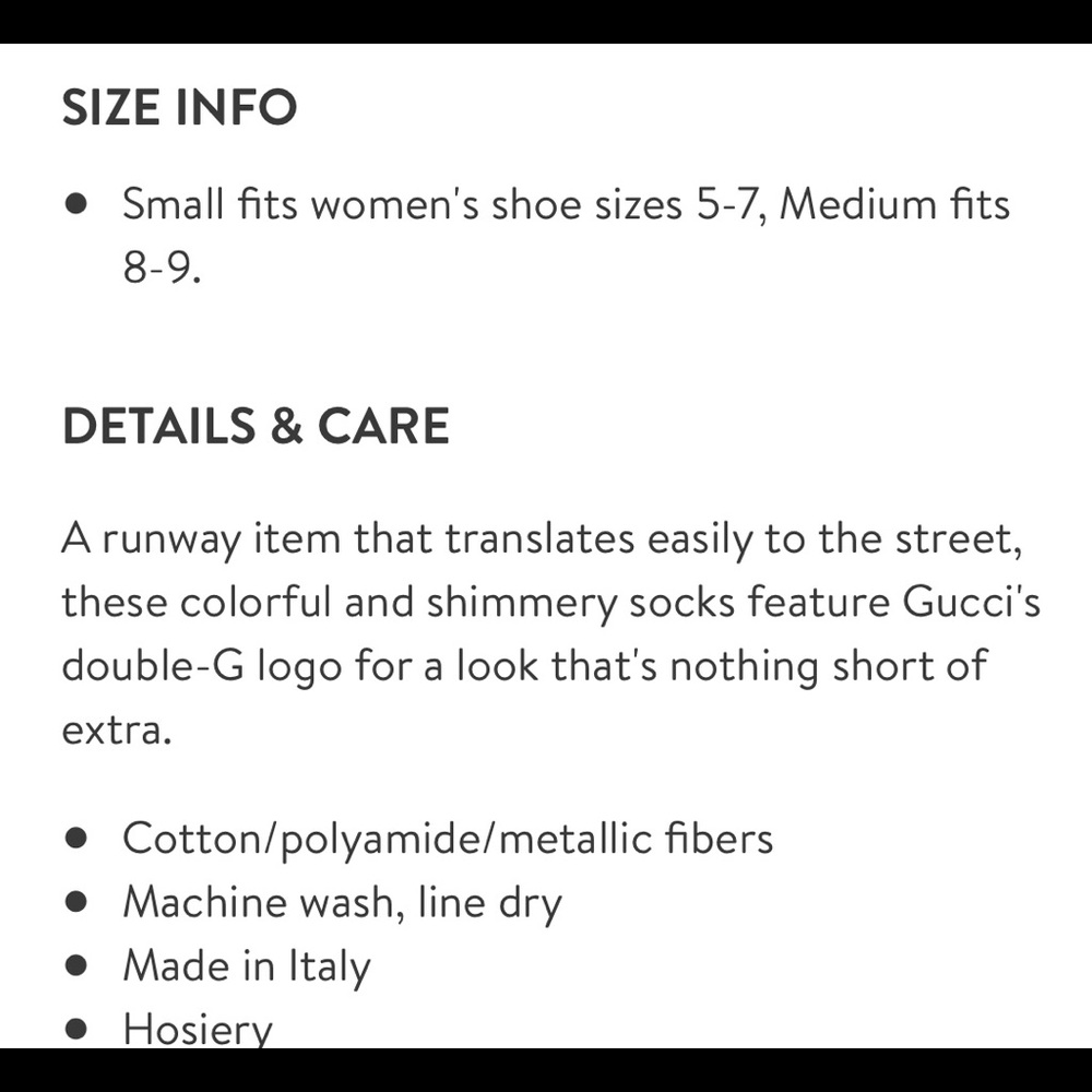 Authentic Gucci long socks - Picture 3 of 8